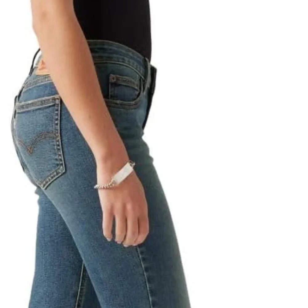 Levi's Superlow Bootcut blue jeans , denim 27 regular by 30 short rise - Picture 5 of 9